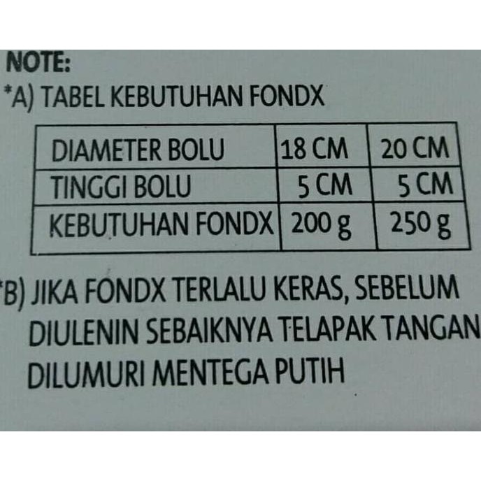 

Toko-Bahan-Kue- Fondant Putih Merk Donnica Repack 250 Gram Gula Dekor Bahan Hiasan Kue -Terlengkap-