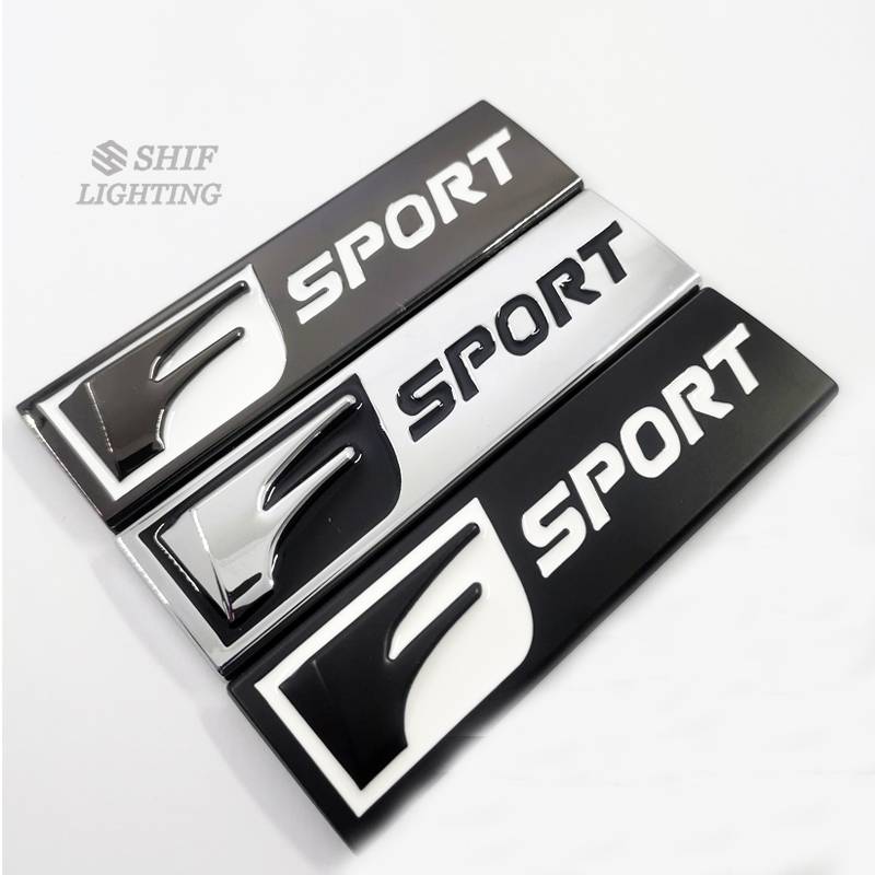 1pc Stiker Emblem Logo F Sport Bahan Metal Untuk Mobil Lexus