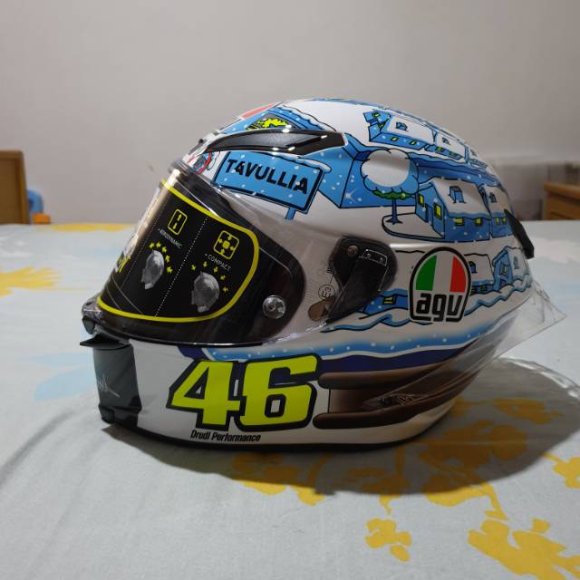 New AGV Pista GPR rossi winter test 2017