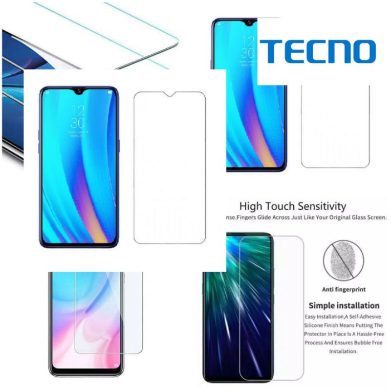 2024 Tempered Glass No LIST Clear TECNO Spark 30 30C 20 20C PRO 19/ POP 5 LTE / SPARK 7 NFC / POVA 6