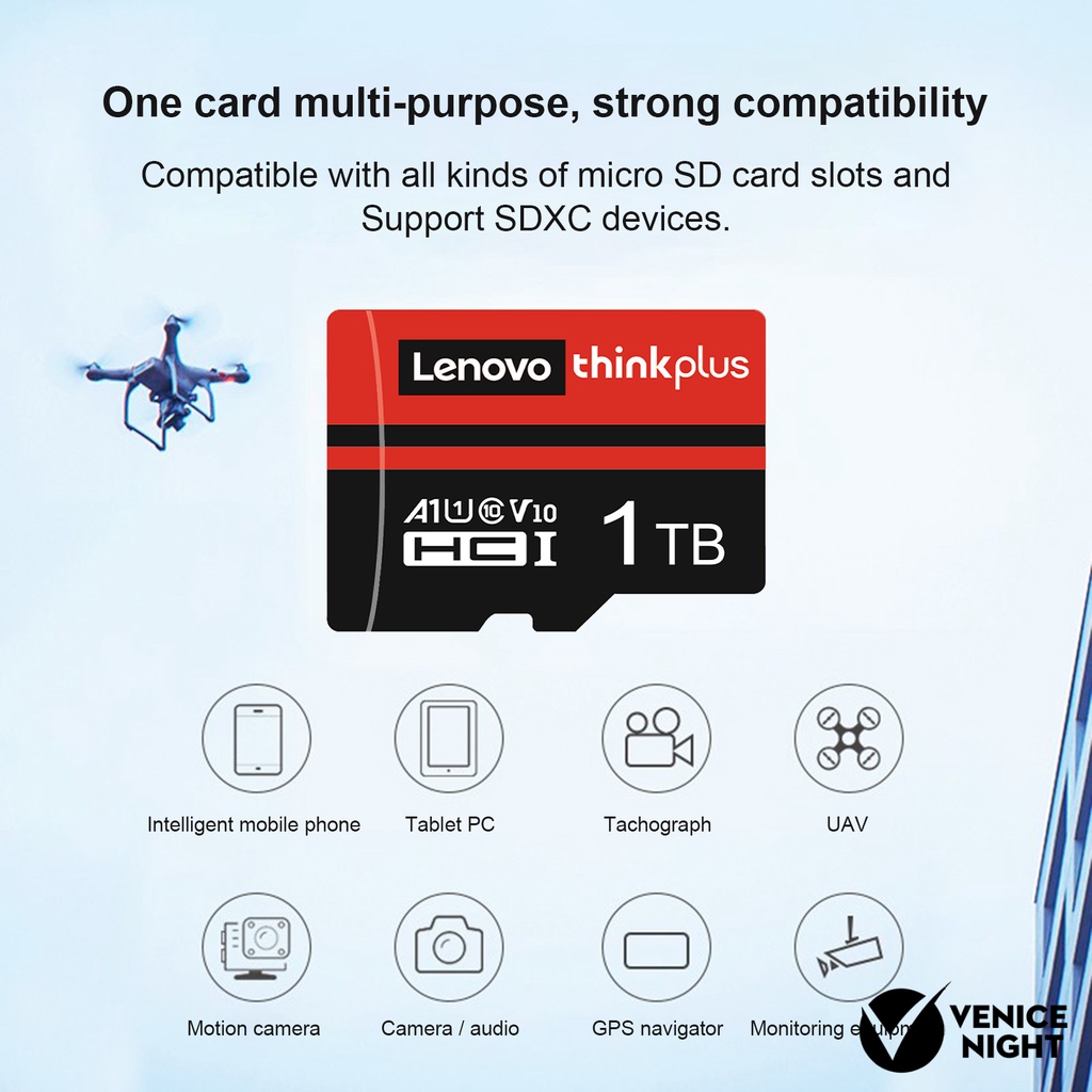 (SC) Lenovo Memory Card 512GB 1TB U3 High Speed TF / Micro-SD Anti Air