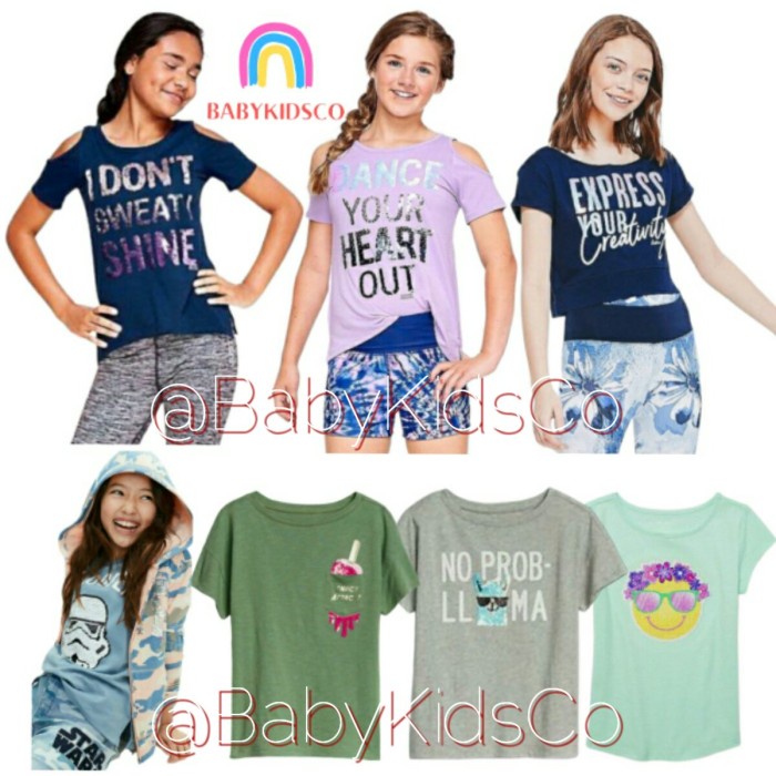 ORIGINAL BRANDED Kaos Justice Tee anak - tshirt justice girl gap kids