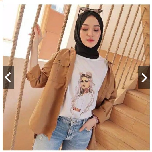 FIFI FASHION TSHIRT PRINCESS CEWE BULE BLONDE GIRL KAOS OBLONG