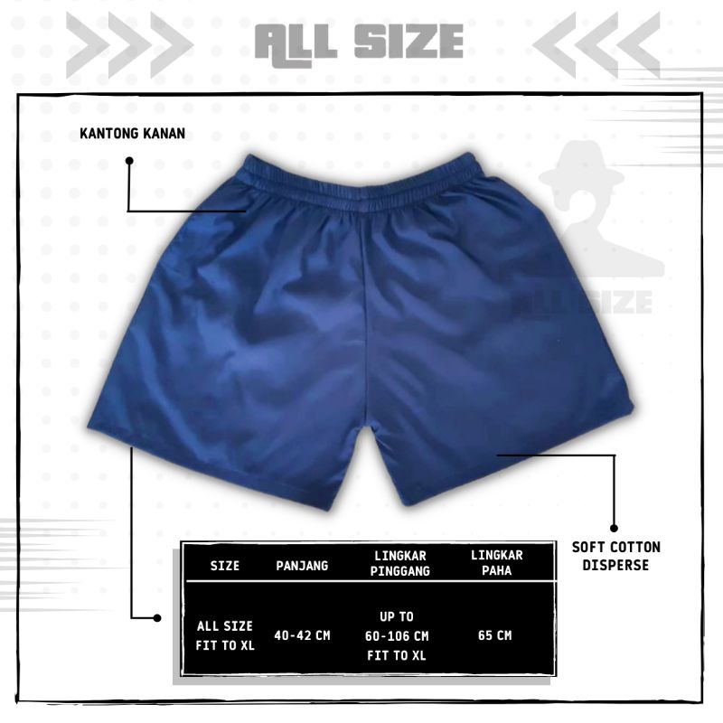 [ 45 MOTIF ] celana pendek boxer/kolor santai pria/wanita remaja/dewasa motif kotak/keramik hitam putih biru-M-10