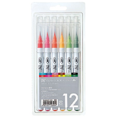 

ZIG CLEAN COLOR BRUSH 6 COLOUR SET (RB-6000AT/6VA)