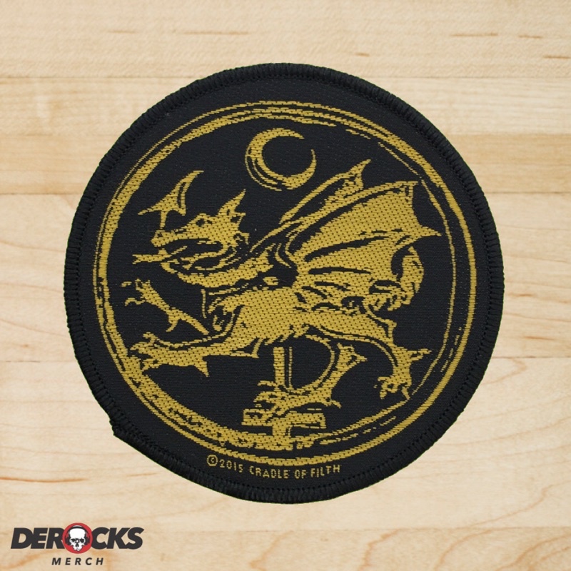 Woven Patch CRADLE OF FILTH - Dragon Yellow
