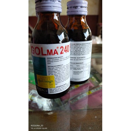 Golma.240ec 100ml herbisida pra tumbuh untuk biji rumput