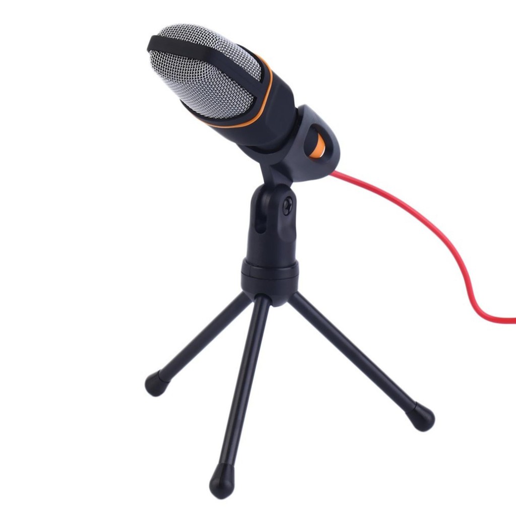 Taffware Mikrofon Kondenser Studio with Stand Mini Mic Condenser Plus Tripod Microphone Terlaris