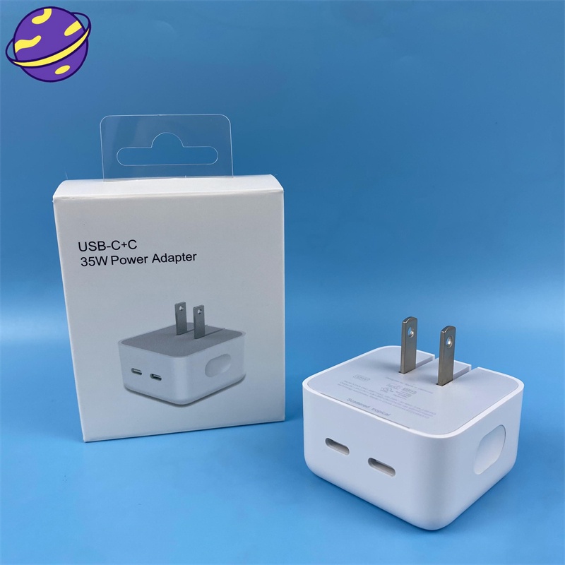 Pd Adapter Charger Ganda Tipe-C 35W Fast Charging Untuk IPhone EU 35W