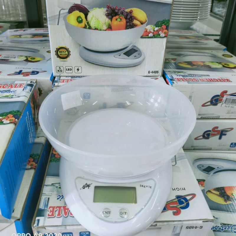 TIMBANGAN DIGITAL KUE TIMBANGAN DAPUR DENGAN MANGKOK 5KG ELEKTRIK &amp; TANPA MANGKUK