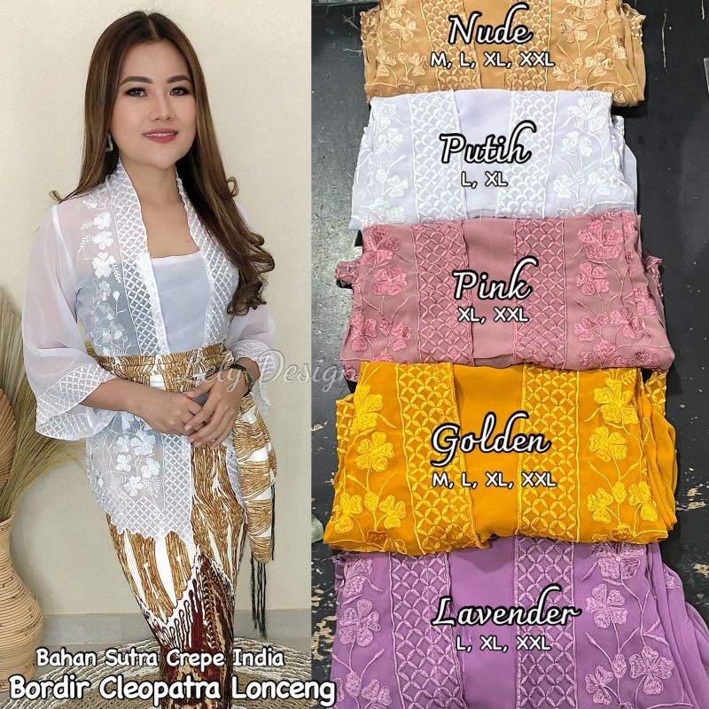 Kebaya jadi bordir lonceng MOTIF CLEOPATRA