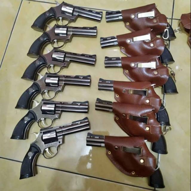 Korek api bentuk pistol revolver 16 cm