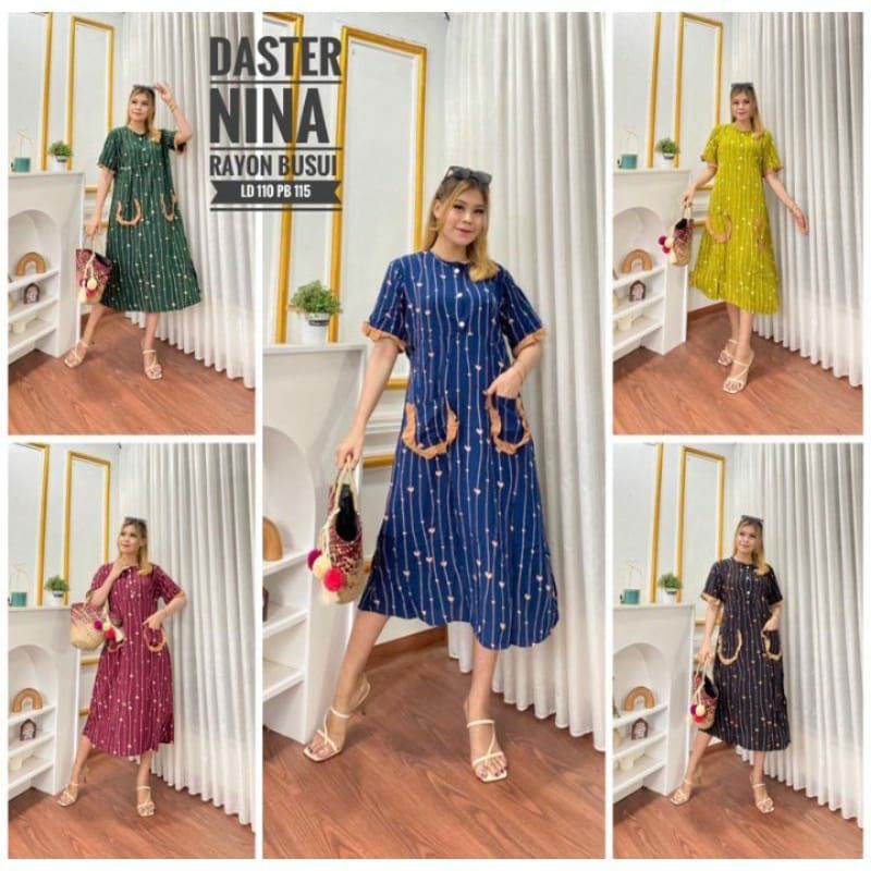 Daster Viral/Daster Nina/Daster Branded/ Daster Kekinian