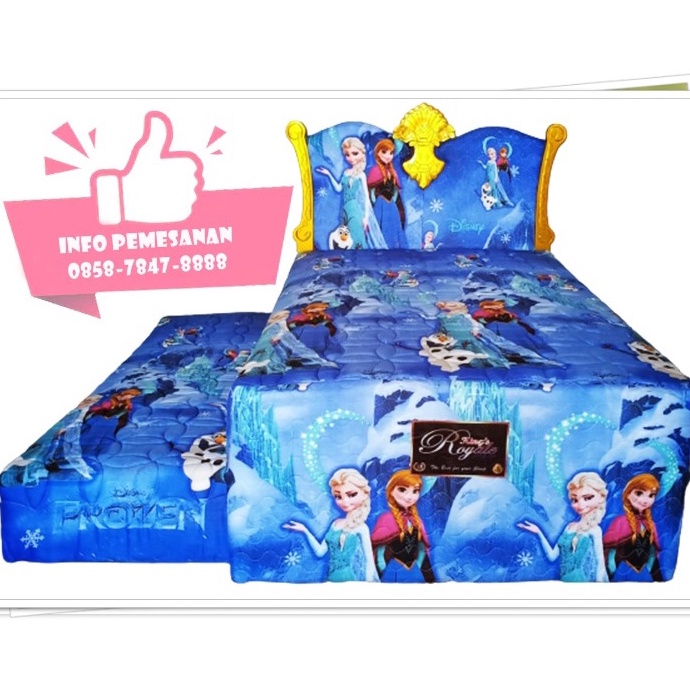 Spring Bed Sorong Bella Anak Karakter Kartun 2in1 Springbed Dorong Multibed Boxy Atas Bawah Cewek Co