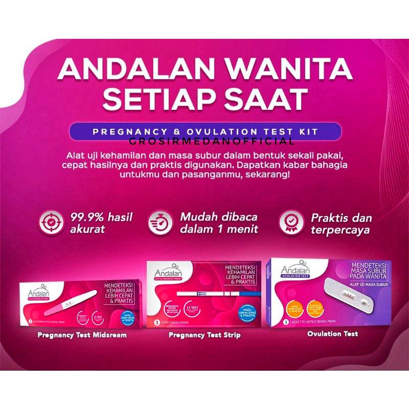 ANDALAN TESTPACK - TEST KEHAMILAN DAN KESUBURAN - PREGNANCY TEST DAN OVULATION TEST