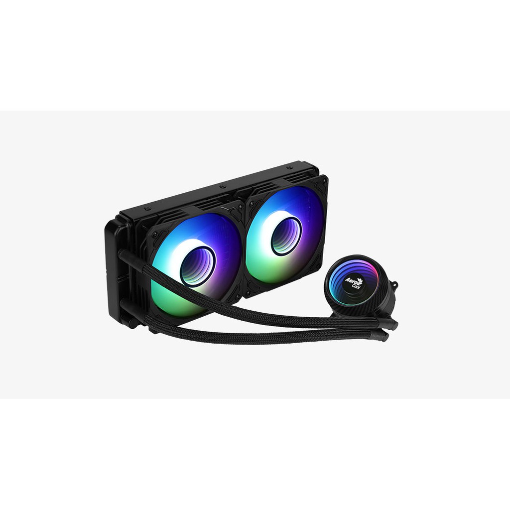 Aerocool Mirage L240 240MM ARGB Liquid Cooler Black/Hitam