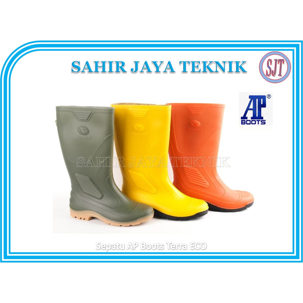 Sepatu Boots AP Terra Eco 3 Karet Tinggi Panjang ORIGINAL Murah/Sepatu AP Boots Terra ECO 3 Original
