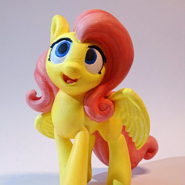 Figure Walking Fluttershy Little Pony - T3D