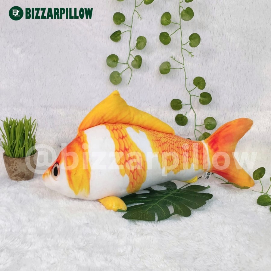 Bantal Ikan Koi Bantal Ikan Koi mirip Asli Simulasi Ikan Koi Bizzarpillow Size M