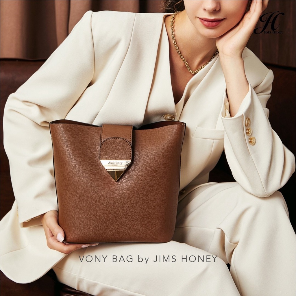 VONY Bag Jims Honey Tas Wanita Besar Kerja Simple Muat Banyak Fashion Trandy Original