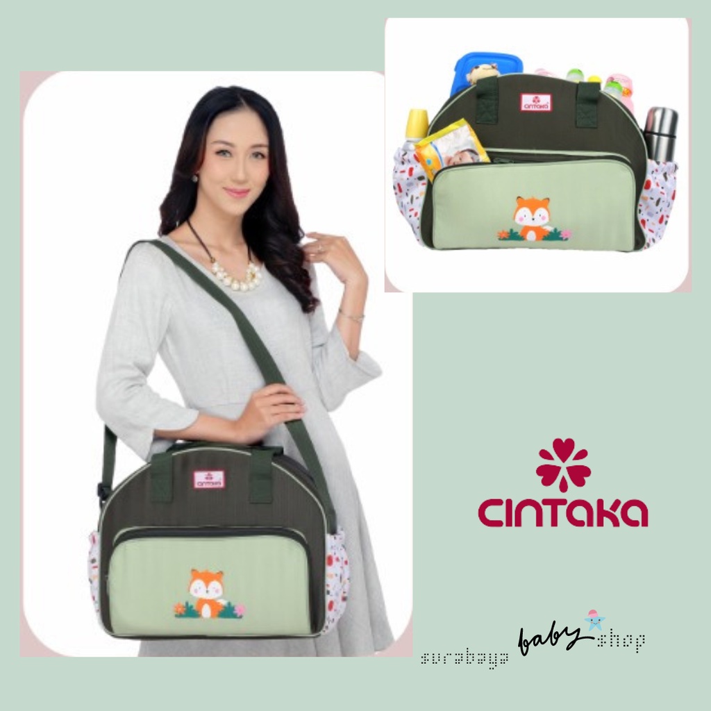 Cintaka Tas Bayi Besar Fox Saku Print Series CBT2851