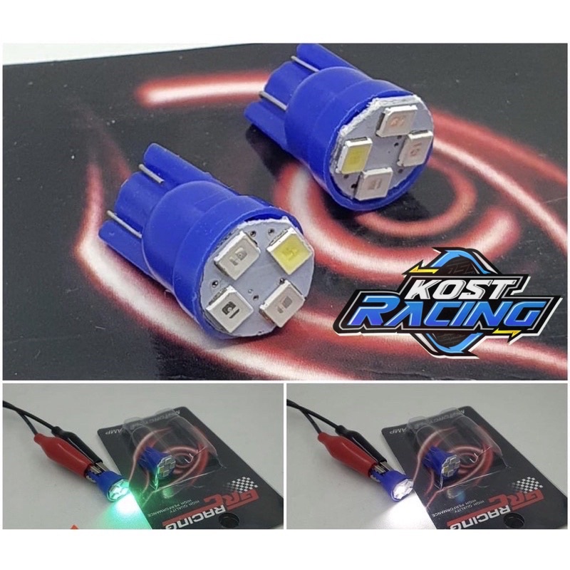 Lampu Sein - Lampu sen kedip - lampu senja sein colok tancap LED T10 putar 7 warna bergantian motor 