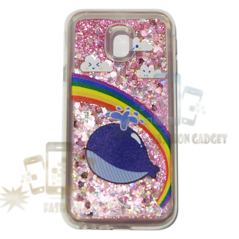 Softcase Samsung J7 J700 / J7 Core Water Glitter Gambar Cantik / Silikon / Case Samsung / Casing