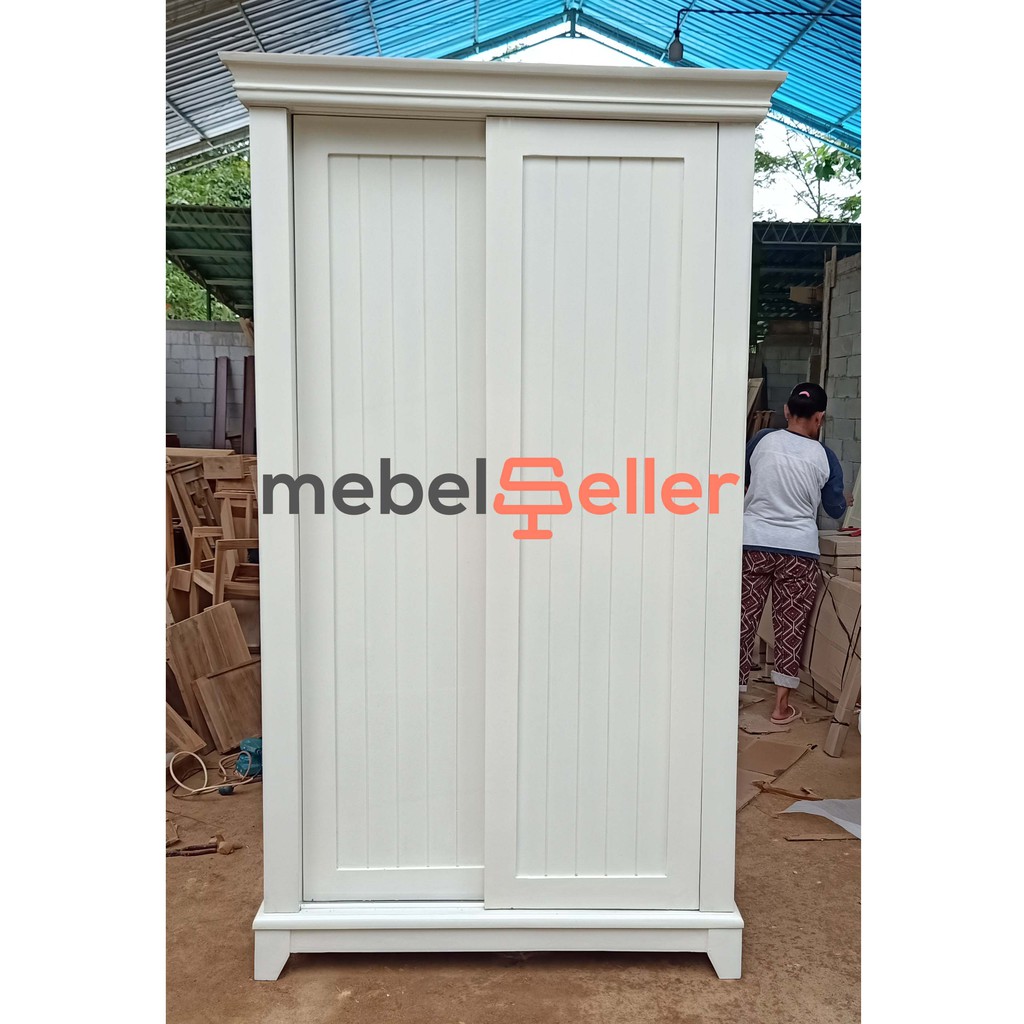 Lemari Minimalis Pintu 2 Sliding - Lemari Minimalis