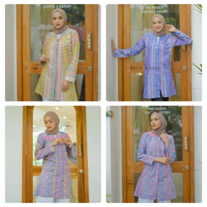 Baju Wanita Tunik Batik Wanita Terhit