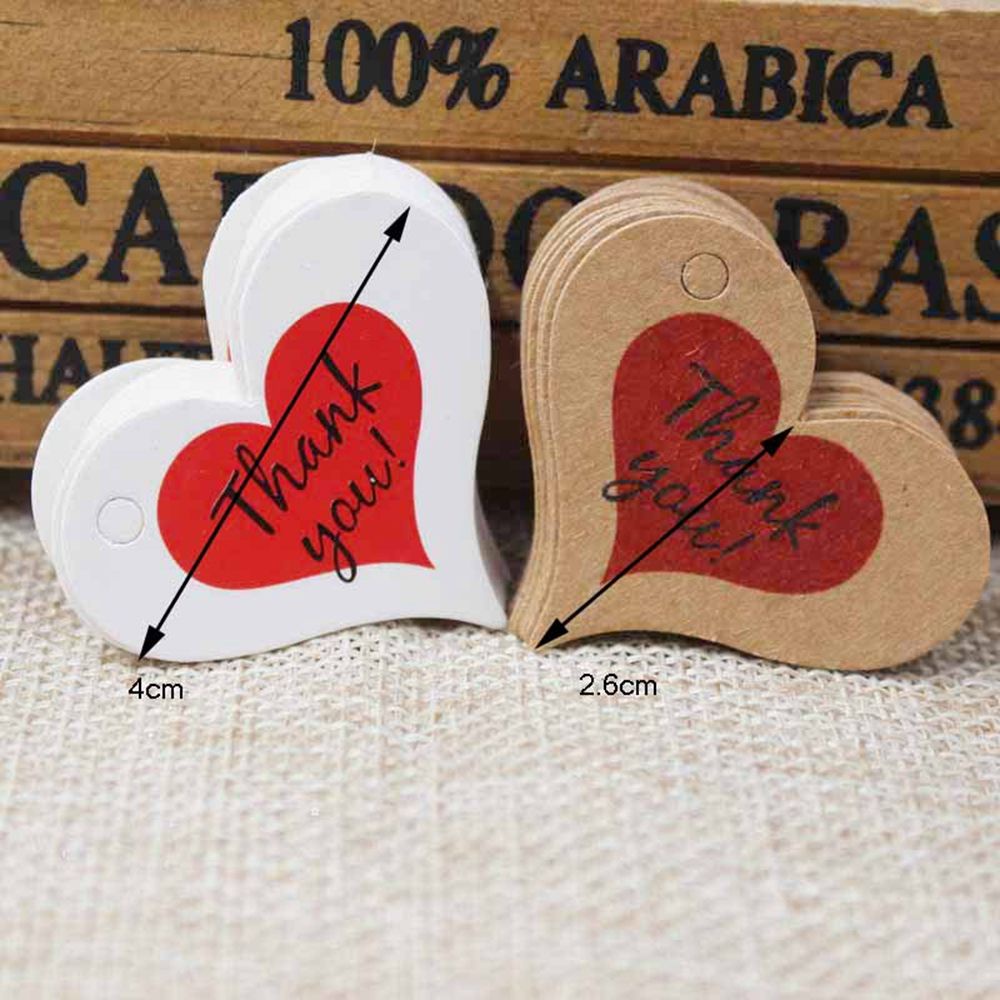 100 Pcs Label Tag Kotak Hadiah Handmade With Love Swing Gaya Vintage Untuk Dekorasi Pesta Pernikahan