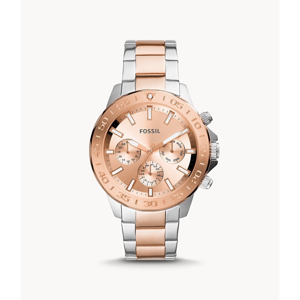 Fossil Bannon Multifunction Two-Tone Stainless Steel Watch [BQ2586]