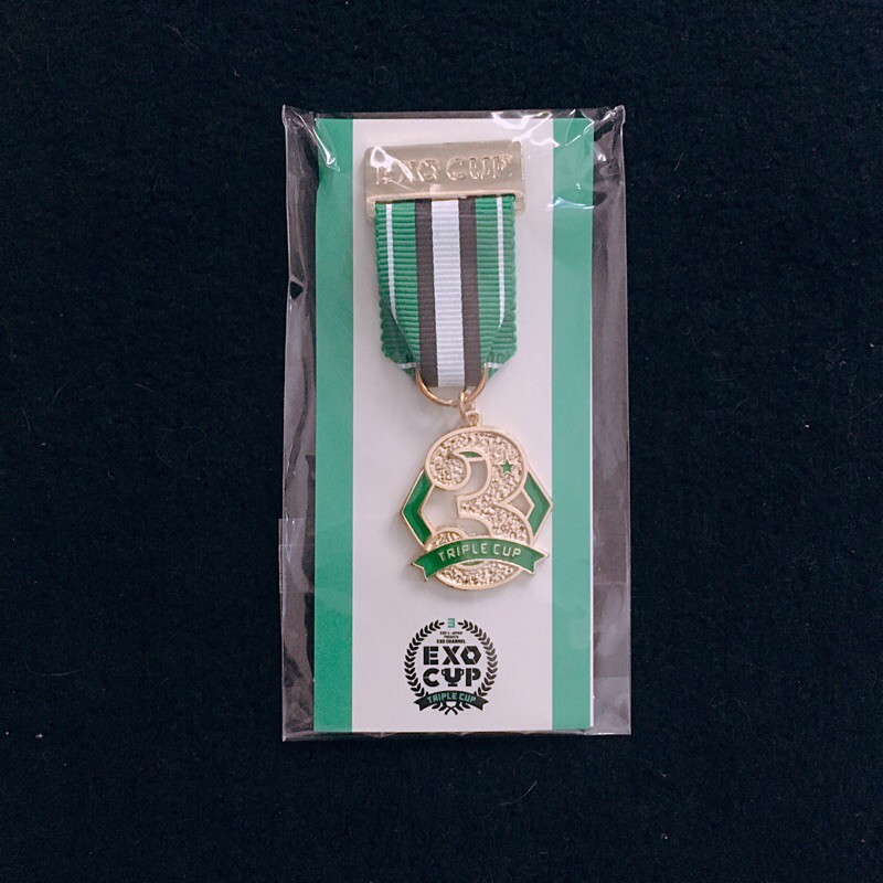 Official Exo Tripple Double Cup Channel Japan concert merchandise goods badge pin wappen Fanmeet cs