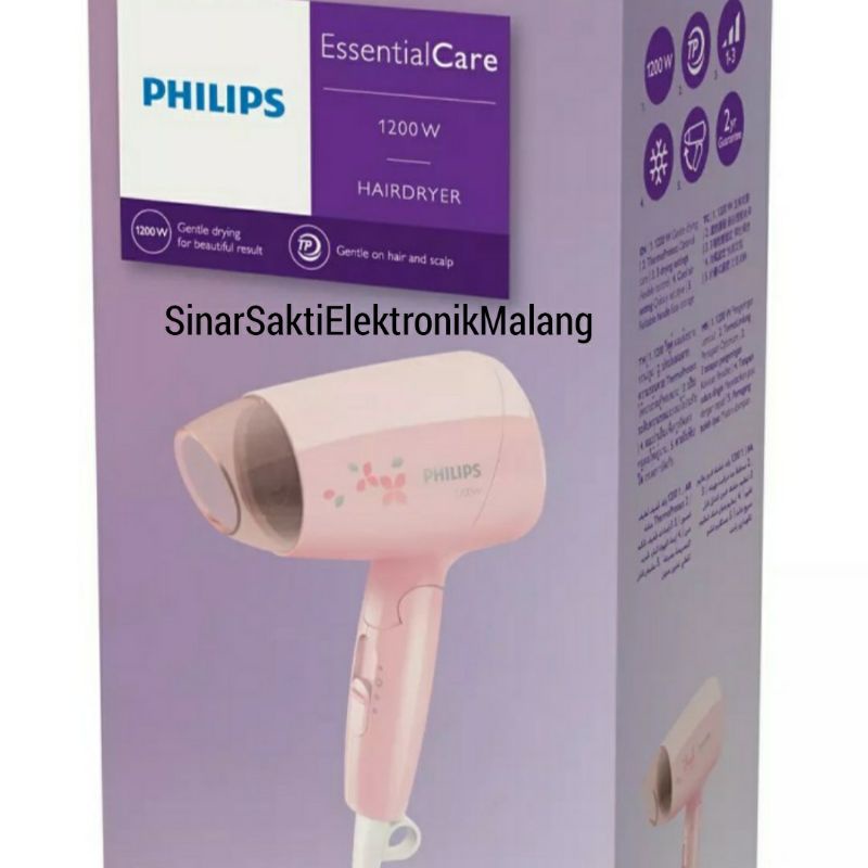 Hairdryer Philips Hair Dryer BHC010 bhc 012 010 Pengering Rambut Travel 1200Watt