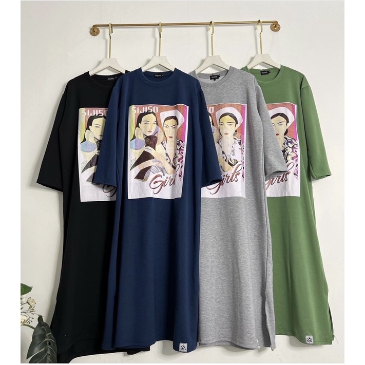 midi hijab karakter midi tumblr kaos viral kaos oversize