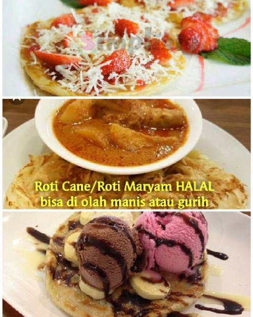 Canai minimal 5 &amp; kelipatan 5 roti cane roti maryam original cemilan timur tengah