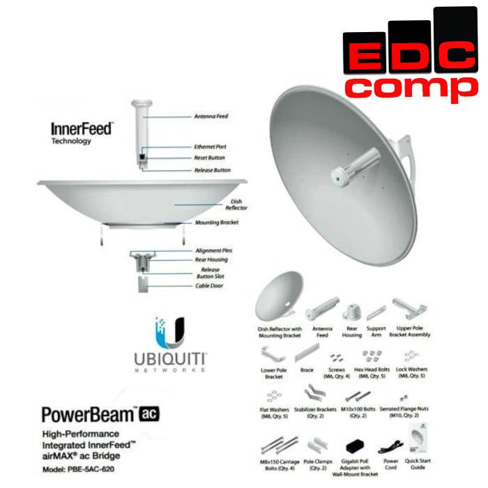 Ubiquiti/ubnt Powerbeam 5AC 620, PBE5AC620, PBE-5AC-620, PBE 5AC 620