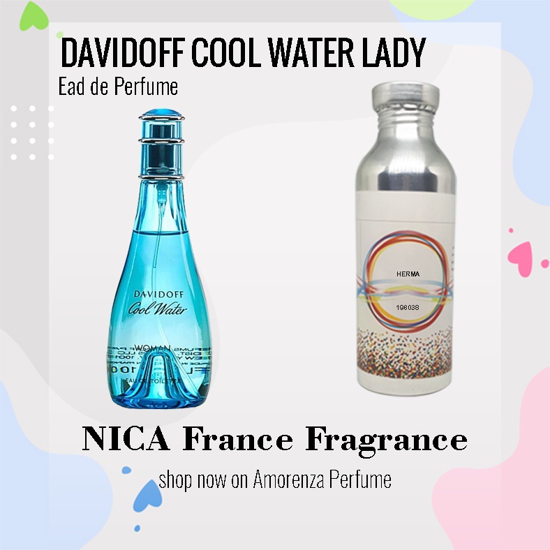 Bibit Parfum Murni DAVID0FF C00L WATER LADY - BEAU Nica Fragrance 500ml Segel Pabrik