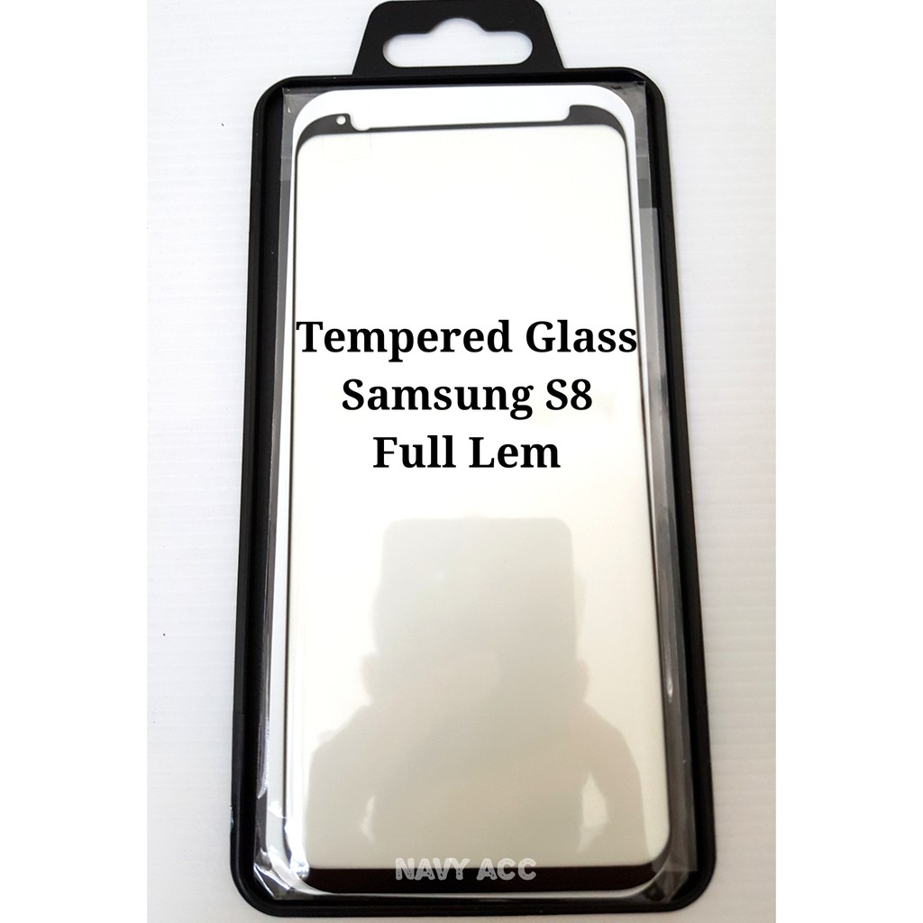 Tempered Glass Samsung S8 Full Lem - Tempered Curve S8