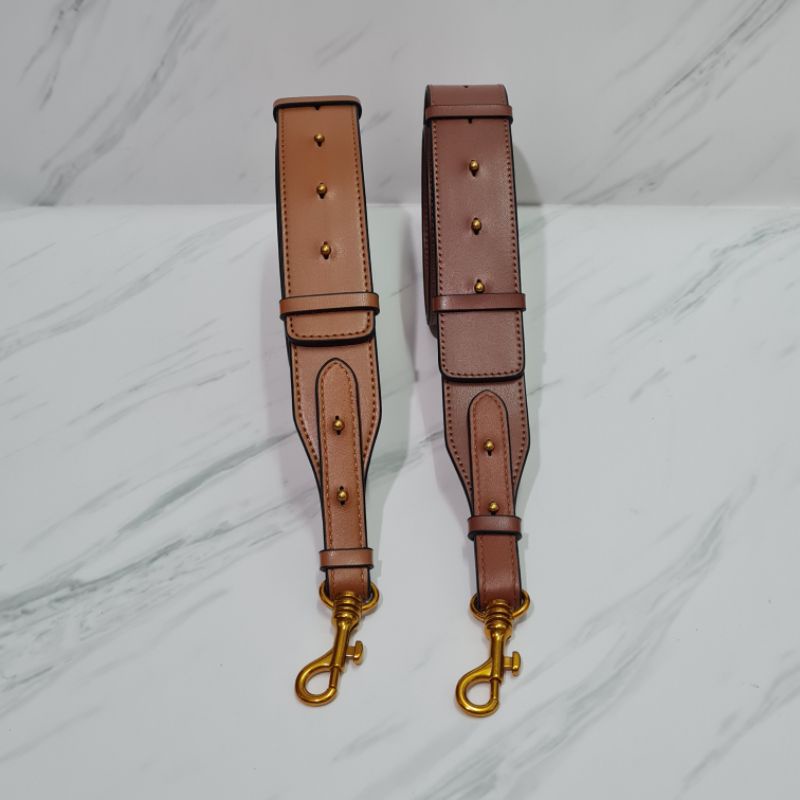 carla genuine leather adjustable bag strap / tali tas panjang