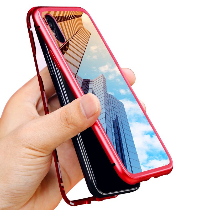 MallCasing - Apple iPhone 6G 6G+ 7G 9G+/ XS Max X 11 Pro Magnetic 360 Flip Glass Hard Case