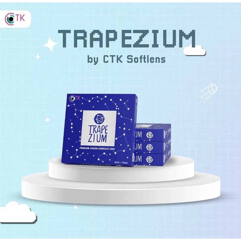 Softlens Trapezium by CTK MINUS 0.50 S/D 6.00 | FREE LENSCASE