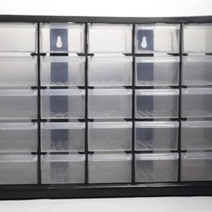 RAK KOMPONEN 25 slot / KOTAK SPARE PART / RAK SUSUN Kenmaster