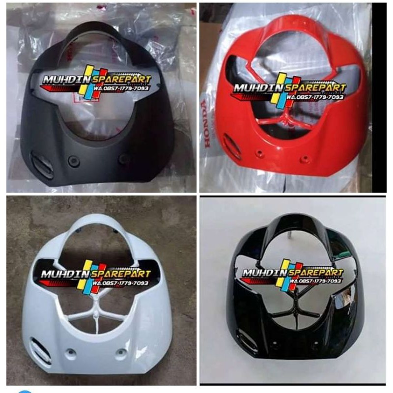 Cover front Tameng lampu Panel kap body depan scoopy fi esp new 2018 2019 2020 k93 non ori