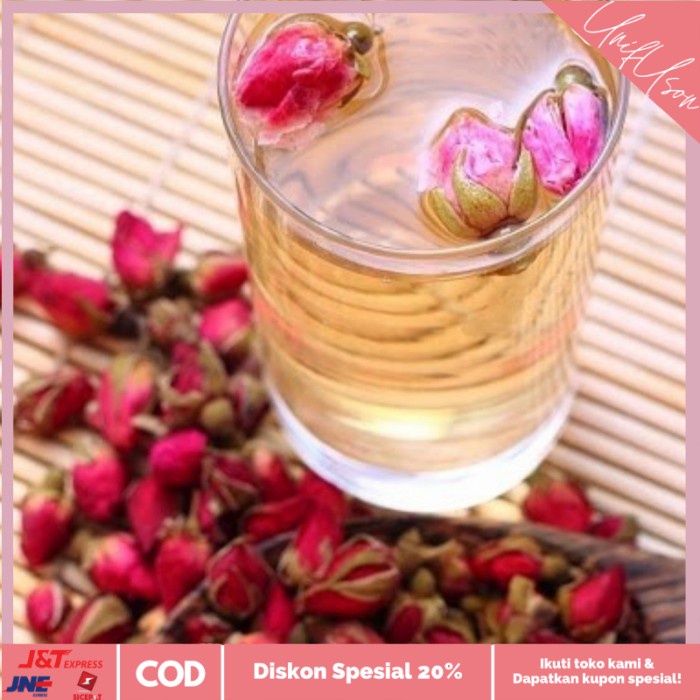 

⭐COD⭐ teh bunga mawar red bud flower tea 1kg