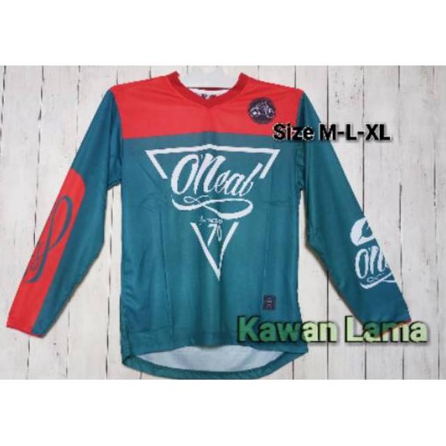 Baju Kaos  Jersey ONEAL Mancing  Dh Cross Sepeda Gowes 