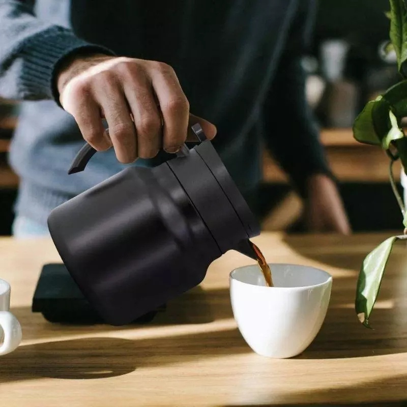 Teko Termos Teh Kopi dengan Saringan Bahan Stainless Steel 800ml