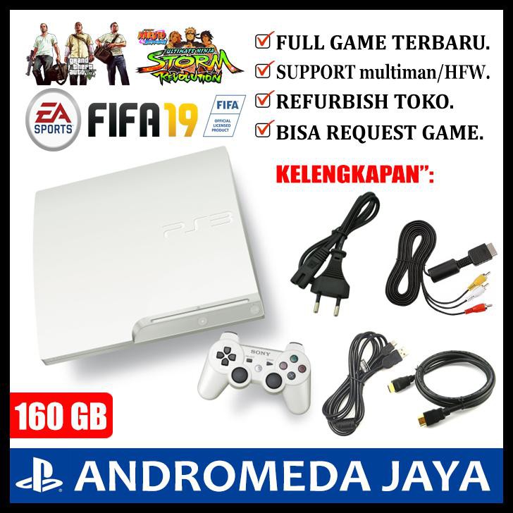 SONY PS3 PS 3 SLIM OFW 160GB PUTIH TERMURAH