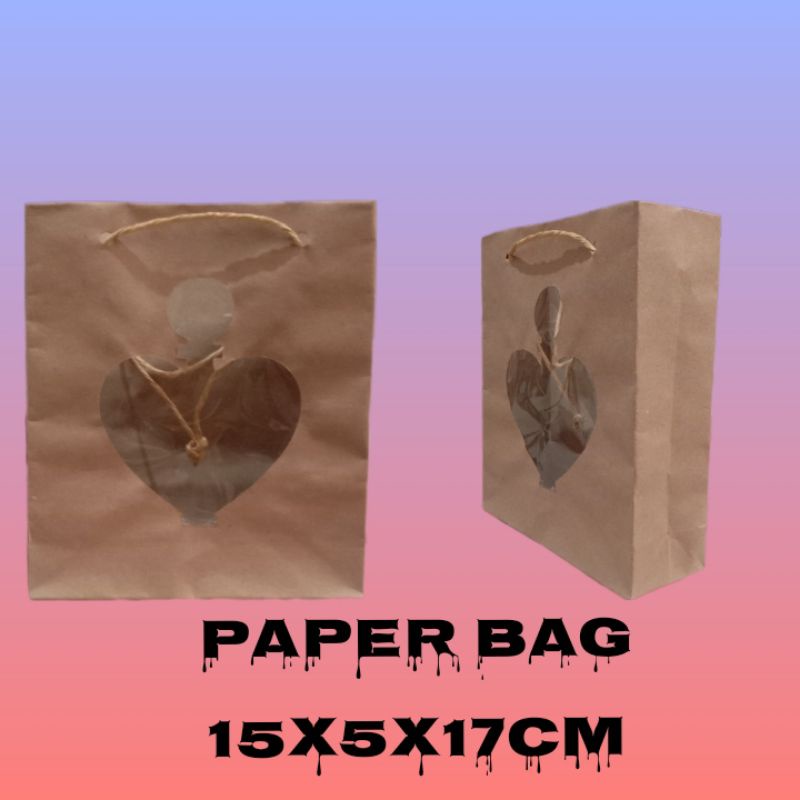 

paper bag atau tas kertas mika parfum mini