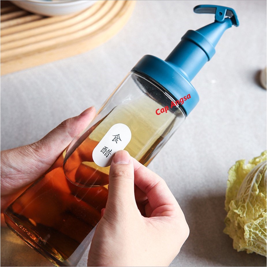 OIL BOTTLE SALAD DRESSING POURER BOTOL KACA MINYAK KECAP ASIN VINEGAR GLASS GELAS BELING WADAH MINYAK