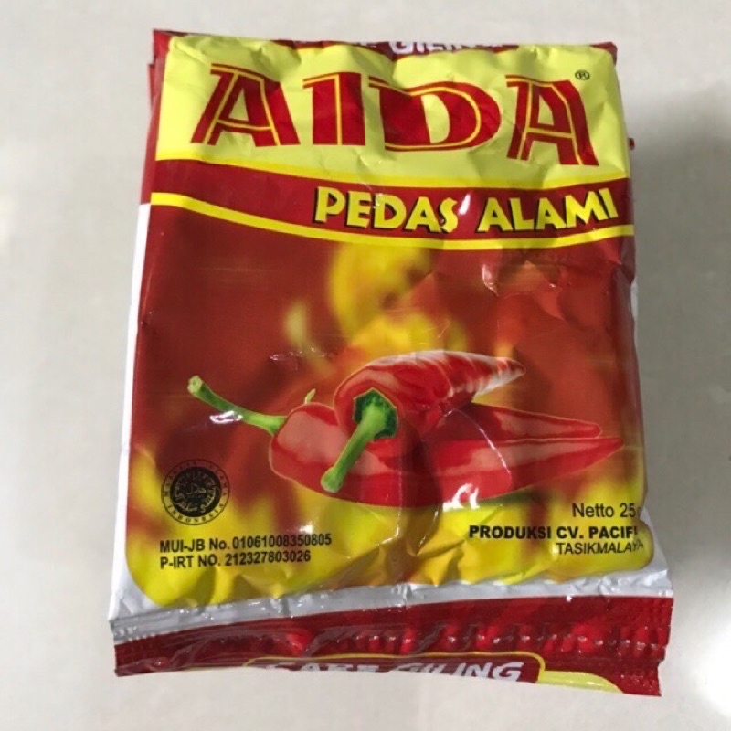 

aida sachet 25 gram kecil satuan